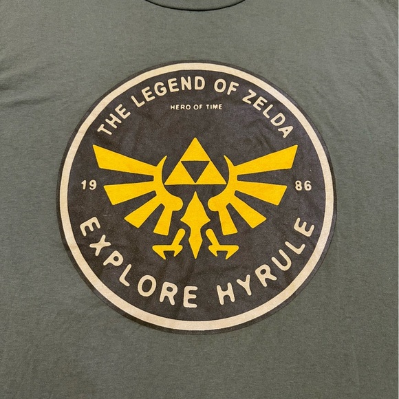 Zelda Breath of the Wild Tee Green Men's Size 3XLT - Picture 4 of 4